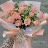 【粉红色的回忆】11朵粉玫瑰鲜花生日礼物送女友