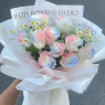 【梦幻人鱼姬】11朵红玫瑰花束生日鲜花礼物花束