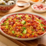 奥尔良鸡腿肉丝炒饭（含8种配菜）